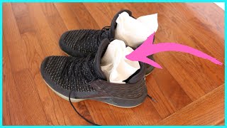 Put THIS in your shoes OVERNIGHT  Remove Odors out of Stinky Shoes  Stinky Shoes Life Hacks  Life [upl. by Tiduj173]