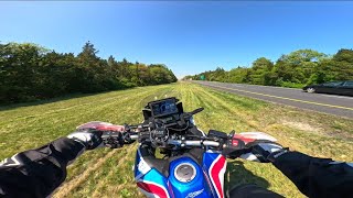 AFRICA TWIN 1100 PURE SOUND POV FAST RIDE [upl. by Hezekiah]