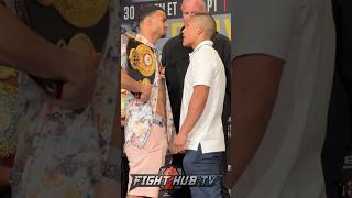 INTENSE Pitbull Cruz STEPS to Rolly Romero in face off at press conference [upl. by Nilson]