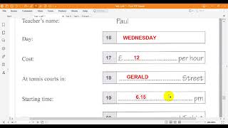 Cambridge KET 6 Listening Test 1 Part 4 [upl. by Sutniuq]