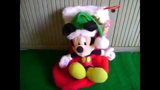 DISNEYMICKEY MOUSEMOTION ACTIVATEDSINGING STOCKING15quotLPLUSHWORKSNWTTAGS [upl. by Born826]