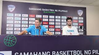 Gilas Pilipinas postgame press conference after 9389 win over New Zealand  FIBA Asia Cup qualifier [upl. by Petrine167]