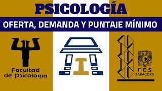 PSICOLOGÍA UNAM 2019 OFERTA DEMANDA Y PUNTAJE MÍNIMO [upl. by Nalliuq]