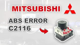 Mitsubishi ABS pump fault C2116  diagnosis and repair [upl. by Ilaw]