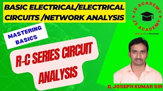 SERIES RC CIRCUIT ANALYSISTELUGU [upl. by Waldron]