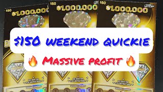 🔥Massive Profit🔥150 Weekend Quickie🤑Watch Until the End💰Texas Lottery ScratchOff Session💵 [upl. by Essej]