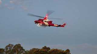 SAAS Rescue Helicopter landing at Paracombe Oval [upl. by Amak]