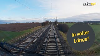 Führerstandsmitfahrt von Heilbronn nach EckartshausenIlshofen mit bwegt [upl. by Older]