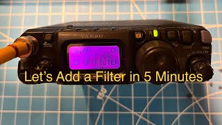 5 Minutes to add a CW Filter to a Yaesu FT817 [upl. by Hammad143]