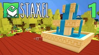 1 The Fountain Thief Lets Play Staxel Multiplayer [upl. by Siberson25]