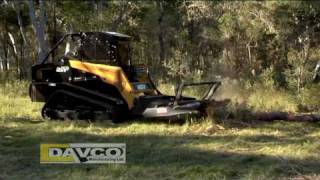 Davco Industrial Brushcutter and TerexASV PT100 PosiTrack Loader [upl. by Victoria]