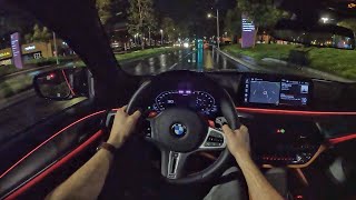 2023 BMW M5 Competition POV Night Drive 3D AudioASMR [upl. by Euginomod]