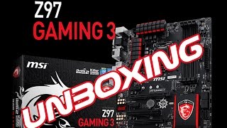 MSI Z97 GAMING 3  UNBOXING  ESPAÑOL [upl. by Rehotsirk]