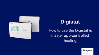 Digistat  how to use the Drayton Digistat and master app controlled heating [upl. by Landing144]