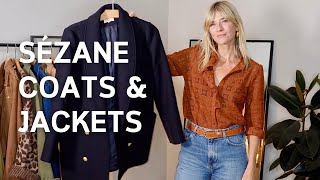 FRENCH CHIC SEZANE COATS AND JACKETS REVIEW AND STYLING GUIDE [upl. by Atterys819]