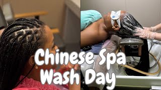 ASMR BRAIN MELTING CHINESE SPA CLEANSING ON SCALP amp BRAIDS  I was in Heaven [upl. by Onaimad]