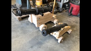 Full Scale Carronade Cannon Carriage [upl. by Ahsietal226]