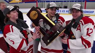 Plattsburgh State Womens Hockey NCAA Championship Celebration Video [upl. by Tnek795]