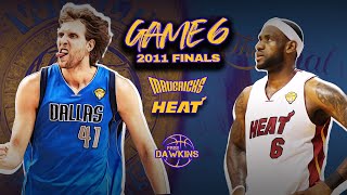 Miami Heat vs Dallas Mavericks  2011 NBA Finals Game 6 Not 1 Not 2 [upl. by Emmalee]