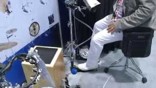 Dixon Drums Remote Kick Pedal  Demo by Tony  Teh Namm Show 2015 [upl. by Ritz]