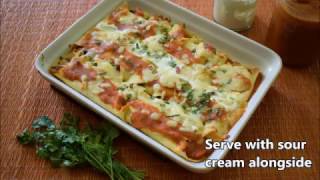 Cheesy Baked Vegetable Enchilada [upl. by Cocke416]