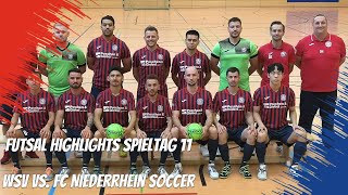 Highlights Wuppertaler SV  FC Niederrhein Soccer  11Spieltag FutsalRegionalliga West 2324 [upl. by Accisej]