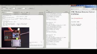 ESP8266  CBDB  WIFI WEB PIR Motion Detector Server Test [upl. by Innaig]