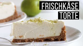 Philadelphia Torte  Leckerer Frischkäse Kuchen mit Limetten ohne zu backen [upl. by Lontson]