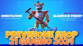 PREVISIONE SHOP 21 GIUGNO NEGOZIO OGGETTI DI OGGI 20 GIUGNO FORTNITE LEAKS DOMANI [upl. by Durr]