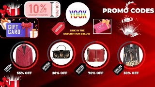 Exclusive 50 Yoox Promo Codes Off Yoox Coupon Codes Discount Vouchers Yoox Sales Offer Yoox off [upl. by Giardap644]