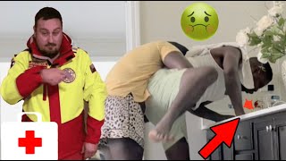 COUGHING UP B00D PRANK ON MY WIFE  emotional reaction [upl. by Hazem]