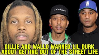 Gillie and Wallo warned Lil Durk about getting out of the STREET LIFE gillie wallo mdwog lildurk [upl. by Imit]