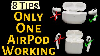 Fix Only One AirPod Working At a Time Heres How to Fix in 2024 AirPods Pro 32 [upl. by Peonir]