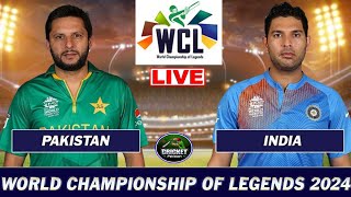 🔴IND vs PAK LIVE  PAKISTAN vs INDIA MATCH 8 LIVE SCORES  WORLD CHAMPIONSHIP OF LEGENDS 2024 [upl. by Diad]