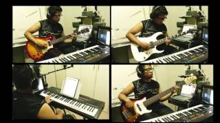 Liveloud  Freedom guitars bass keys cover [upl. by Feriga]