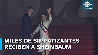 Así llegó Claudia Sheinbaum a Palacio Nacional [upl. by Nylknarf]