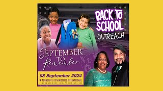 Abundantly Blessed  Back To School Outreach Celebration Of Worship  08 September 2024 [upl. by Atinoj797]