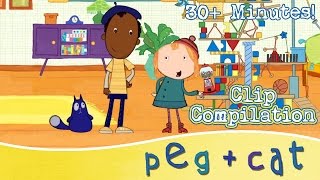 Peg  Cat – Learning Math for Kids 30 Minutes [upl. by Imis]