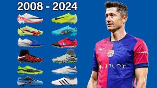 ROBERT LEWANDOWSKI  New Soccer Cleats amp All Football Boots 20082024 [upl. by Timmy]