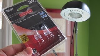 How to Replace a Halogen Light Bulb in a Reading Lamp [upl. by Nebeur844]