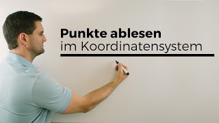 Punkte ablesen im Koordinatensystem 3D Vektorgeometrie  Mathe by Daniel Jung [upl. by Millian611]