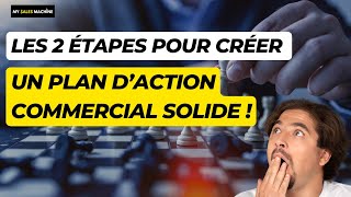 Les 2 étapes pour créer un plan daction commercial solide [upl. by Yennej]