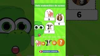 shorts Aprender a SUMAR  Quiz de sumas  Sumar  Ejercicios de suma para niños de primaria➕sumar [upl. by Yliram]