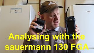 Using the Sauermann sica 130 flue gas analyser part 3 Analysing printing mirroring the screen [upl. by Schoenfelder]