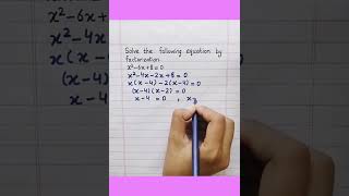 Factorization Method Class 10 shorts [upl. by Neb]