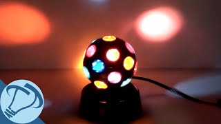 4quot Black Rotating Disco Ball with 21 Points of Light from Creative Motion [upl. by Morey]