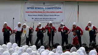 Inter School Competition held at GMS Goma Minjee [upl. by Swinton]