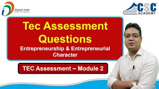 CSC TEC Exam Assessment Questions and Answers 2024  Hindi and English  Module 2 Assessment [upl. by Lewis]