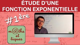 Etudier une fonction avec exponentielle  Première [upl. by Anette]