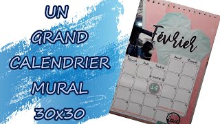 Un GRAND calendrier mural 30X30 [upl. by Maddeu709]